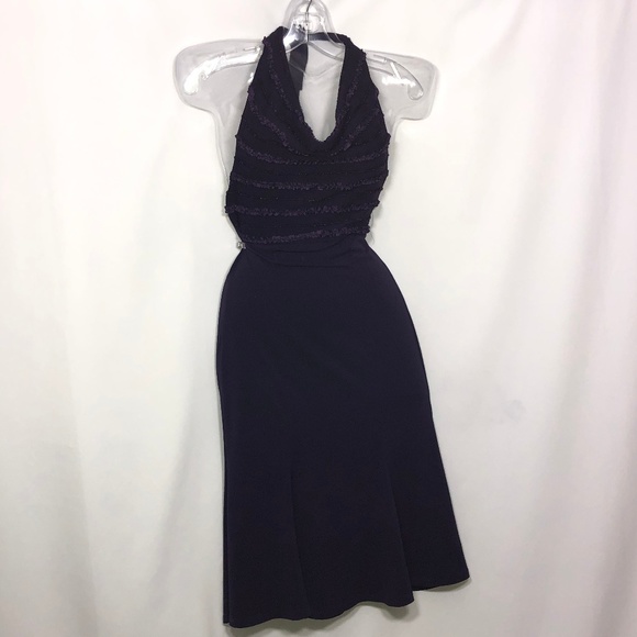 Gucci Paciotti Dresses & Skirts - Gucci Paciotti halter cowl neck empire waist midi